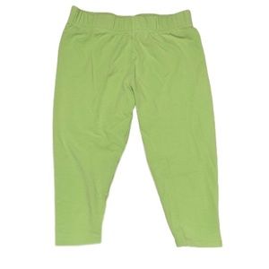 Lands End Girls Cotton Green Capris - 10/12